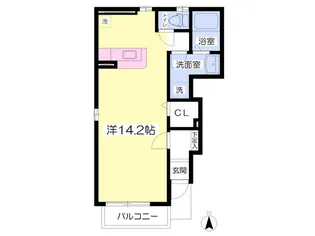 ガーデン・パークハウスI【1階】の間取り