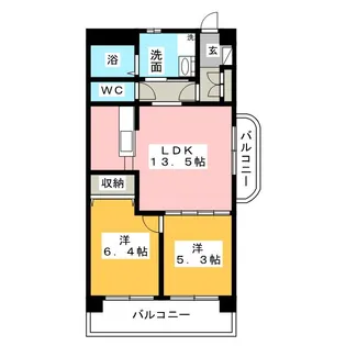 BERLAGE VILLAGE【2階】の間取り