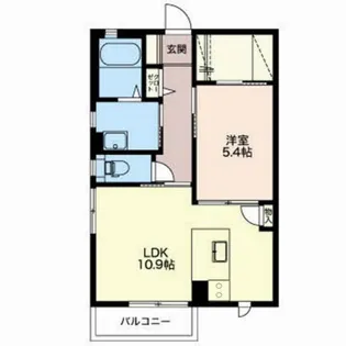 シュクレ経堂【2階】の間取り