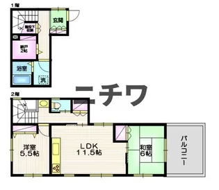 コーポ中村の間取り