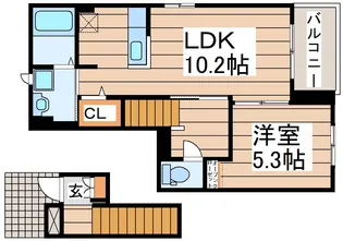 グランシャルム【2階】の間取り