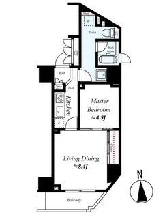 東京都台東区根岸4【マンション】の間取り