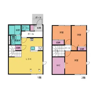 グランディール A【1階】の間取り