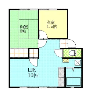 岡山県岡山市中区藤原西町2【アパート】の間取り