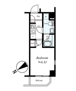 アプレシティ本駒込【2階】の間取り