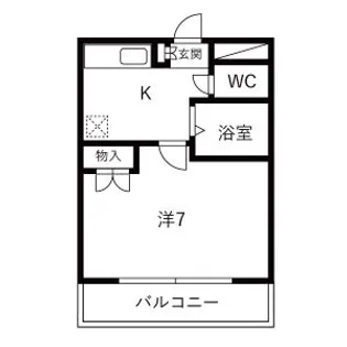 コモードカルム河原町【3階】の間取り