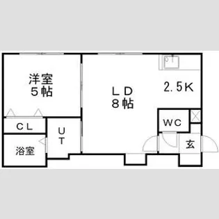 ラ・ヴェスタ白石【3階】の間取り