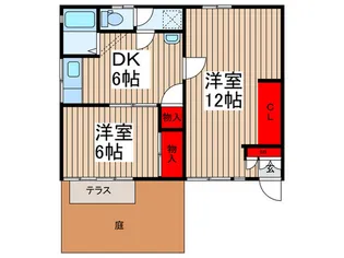 吉野コ-ポ【1階】の間取り