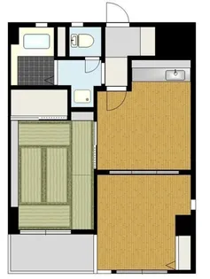 グリーンサイド【4階】の間取り