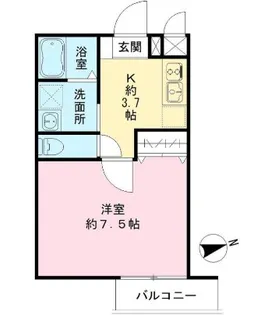ラテルネ中野本町【3階】の間取り