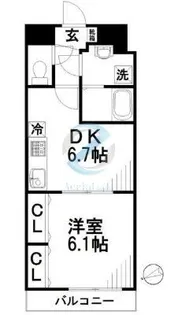 東京都江戸川区東葛西5【マンション】の間取り