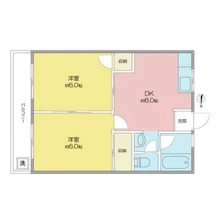 レジデンス太平【4階】の間取り