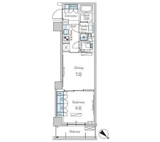 パークアクシス表参道レジデンス【2階】の間取り