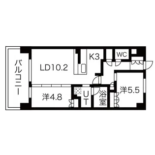 アーバンパーク淡路【1階】の間取り