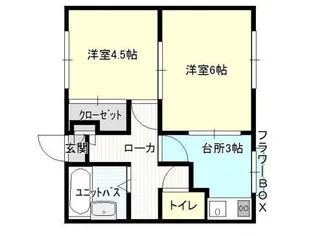 ジュネス東町【1階】の間取り