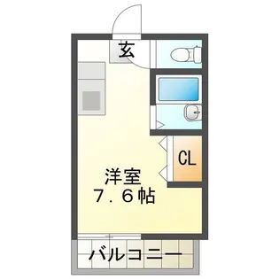 シャンブルK【1階】の間取り