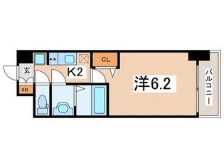 スプランディッド天王寺DUE【10階】の間取り