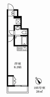 ガーデンパレス高円寺【1階】の間取り