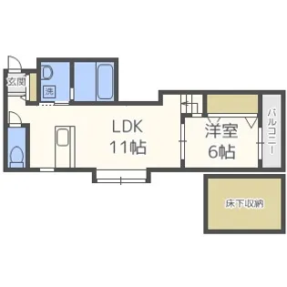 エスパニア札幌IV【2階】の間取り