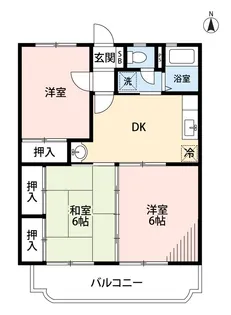 メゾン坪井【1階】の間取り