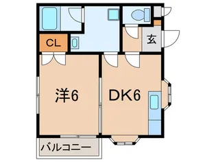 グレ-ス一番館【2階】の間取り