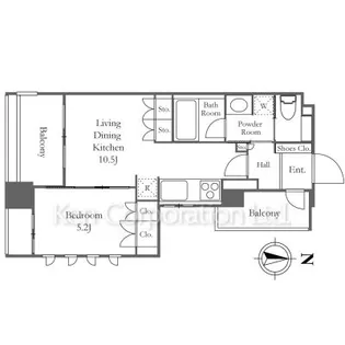 オーベル代々木公園【4階】の間取り