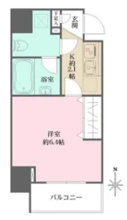 プリモ・レガーロ北品川【6階】の間取り