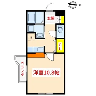 ベルビューKKR【1階】の間取り