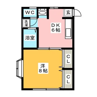 サンヴィレッジ【1階】の間取り