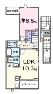 ヒカルサ西東京向台ウエスト【2階】の間取り