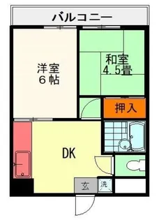 サンハイツミキ【3階】の間取り