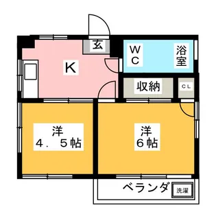 小谷マンション【4階】の間取り