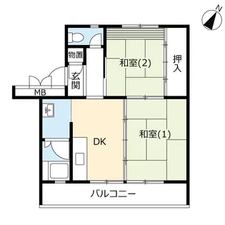 UR北本【4階】の間取り