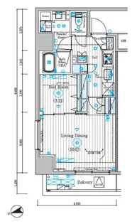 リライア東京墨田【4階】の間取り
