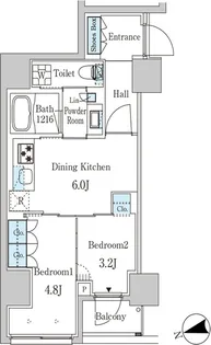 ザ・ライオンズフォーシア外神田【9階】の間取り