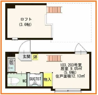 ネクステージ 鶯谷【1階】の間取り