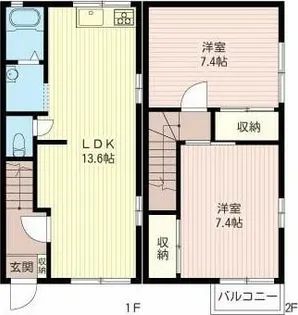 IVY TWINS【1階】の間取り