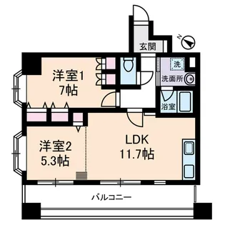 キャルム浅草【5階】の間取り