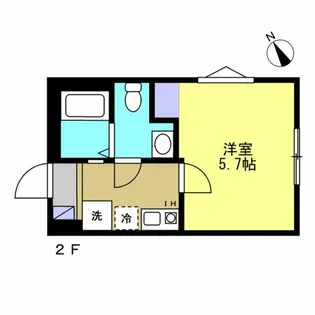 ハレ アラワイ【2階】の間取り