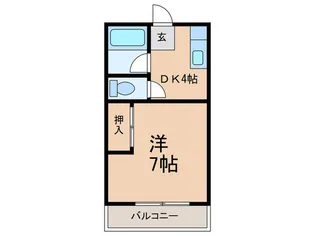 ブルク神谷【4階】の間取り