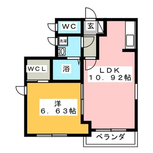 ビレーラA【2階】の間取り