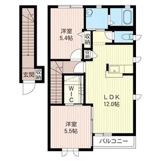 カーム末広C【2階】の間取り