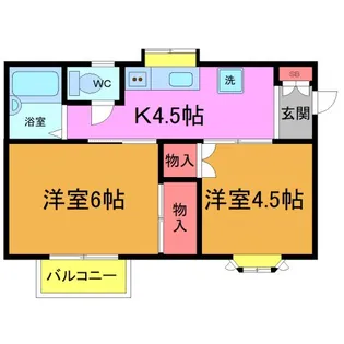 ストークハイツ真間【2階】の間取り