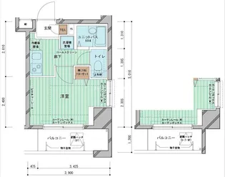 メインステージ白山【6階】の間取り