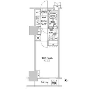 コンフォリア蒲田【11階】の間取り