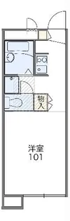 レオパレス中野川【2階】の間取り