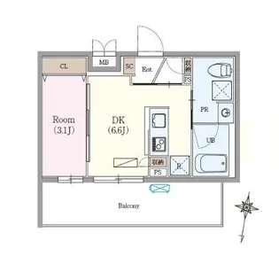 ロイジェント練馬高野台【4階】の間取り