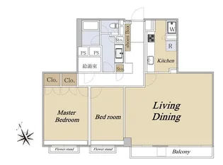 元麻布パークマンション【2階】の間取り