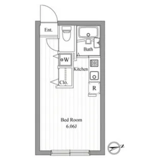 ZESTY東新宿【4階】の間取り