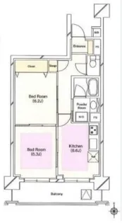ベラカーサ池之端【4階】の間取り